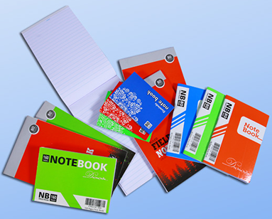 Diverse range of notebooks and field notebooks