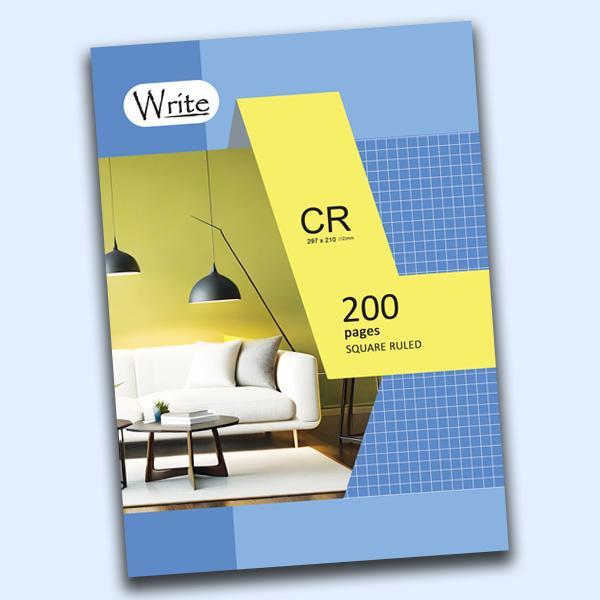 Write CR Book Square Rule 200 Pages