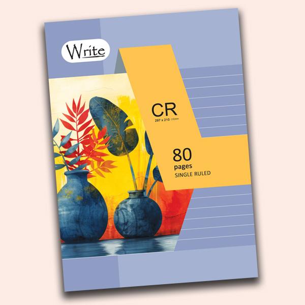 Write CR Book Single Rule 80 Pages